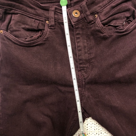H&M l.o.g.g. US 6 EUR 36 Deep Purple Jeans Burgundy logg Label of Graded Goods - Picture 4 of 12